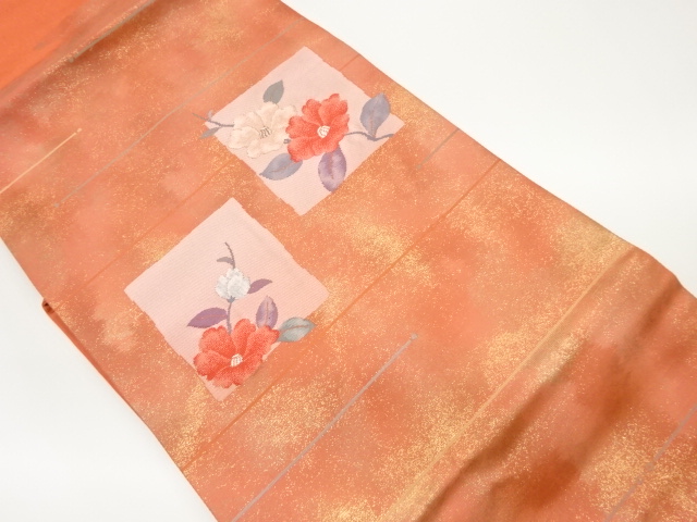 JAPANESE NAGOYA OBI / WOVEN SHIKISHI PATTERN